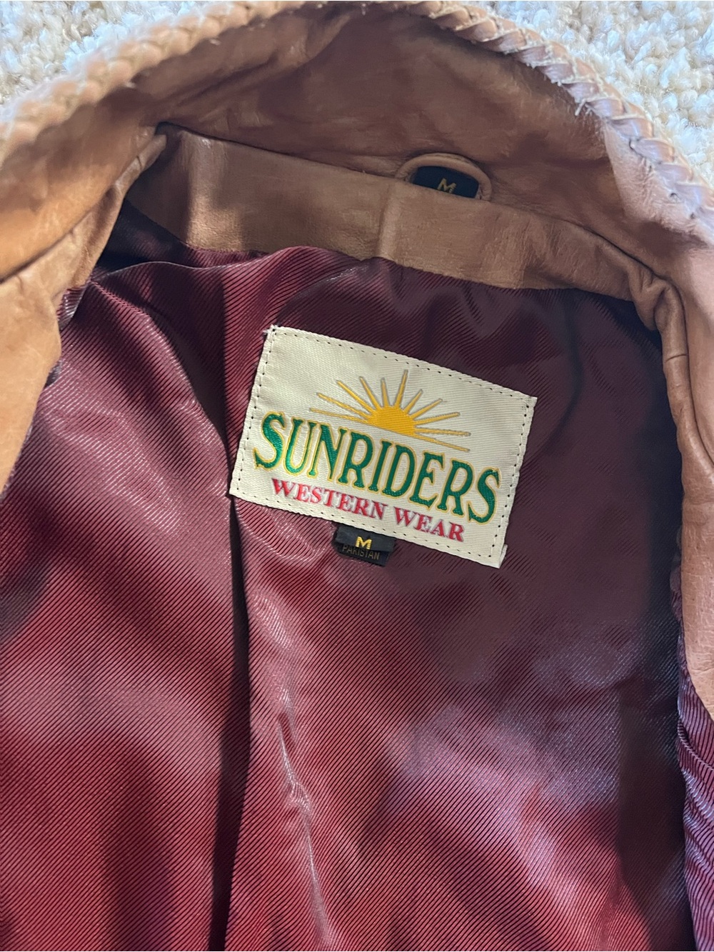 Riders by Lee Burgundy Lined Western Jacket - Picture 3 of 3